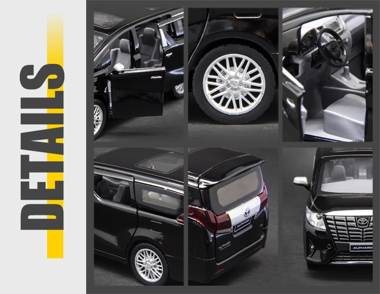 1:29 Toyota Alphard,68481,1:32 scale-MSZ Licensed Die-cast Car